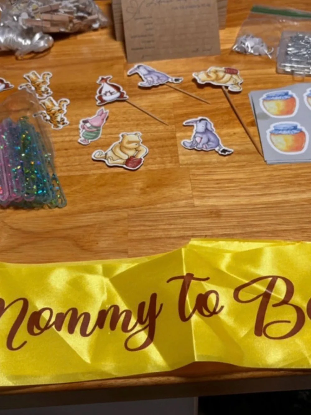 Winnie the Pooh Baby Shower decorations  - Yellow